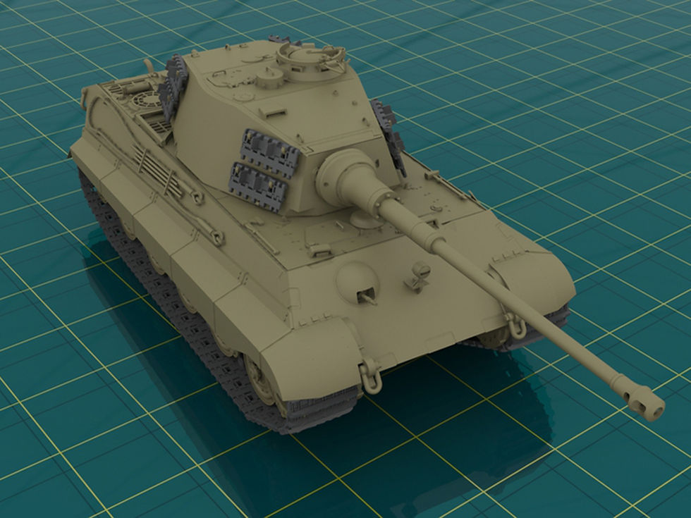 Thumbnail: ICM 1/35 Pz.Kpfw.VI Ausf.B Konigstiger with Henschel Turret (late) #35363