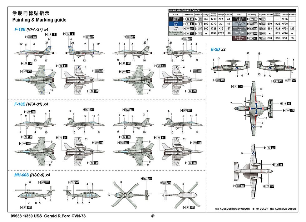 Thumbnail: Trumpeter 1/350 USS Gerald R.Ford CVN-78 #05638