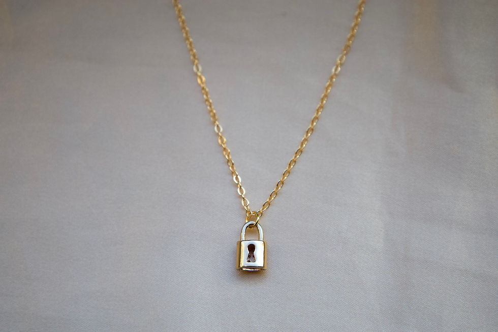Thumbnail: Dainty Lock Necklace
