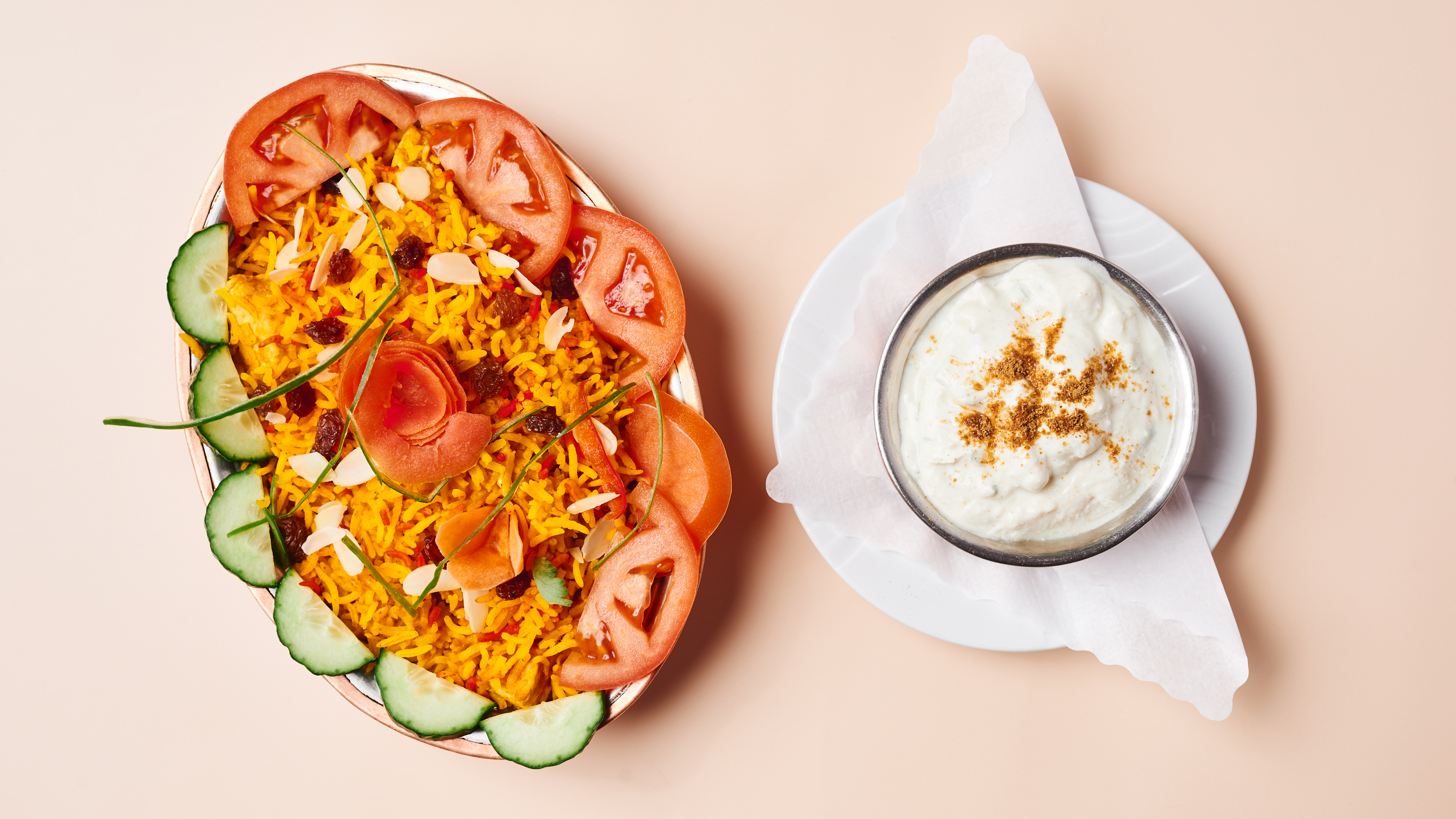 Arranged Food and Objects