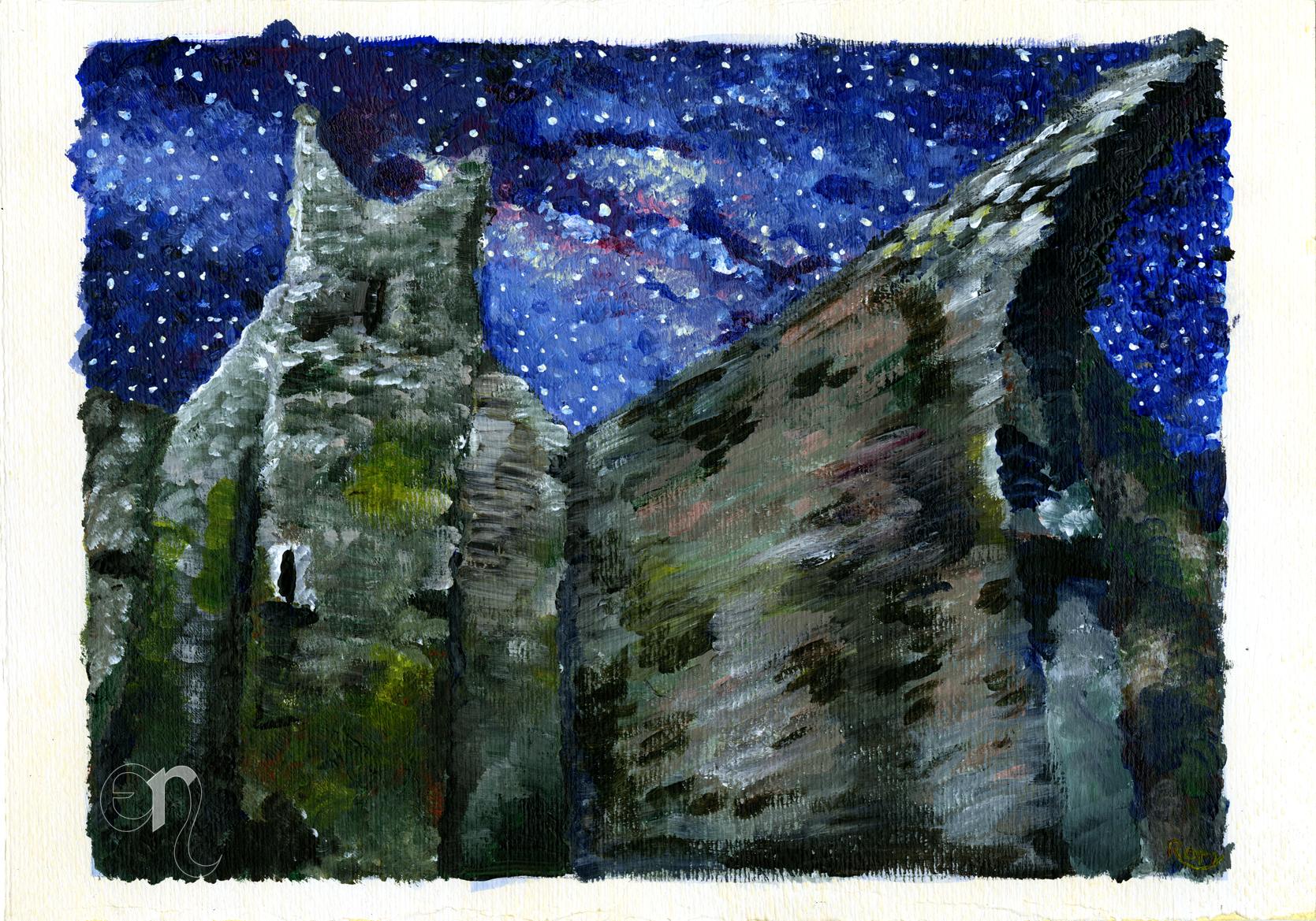 Cistercian Abbey with Milkyway