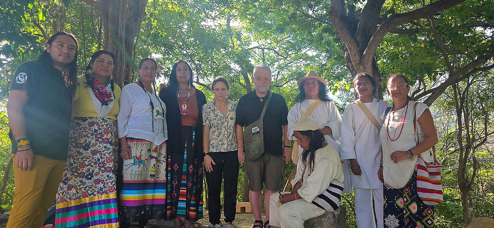 Casey Camp-Horinek, representing the GARN Indigenous Council, was invited to meet with Indigenous leaders to discuss how to work together to support their territories. Photo courtesy of GARN.