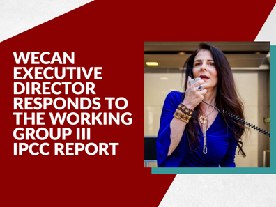 WECAN Executive Director Responds to the Working Group III IPCC Report