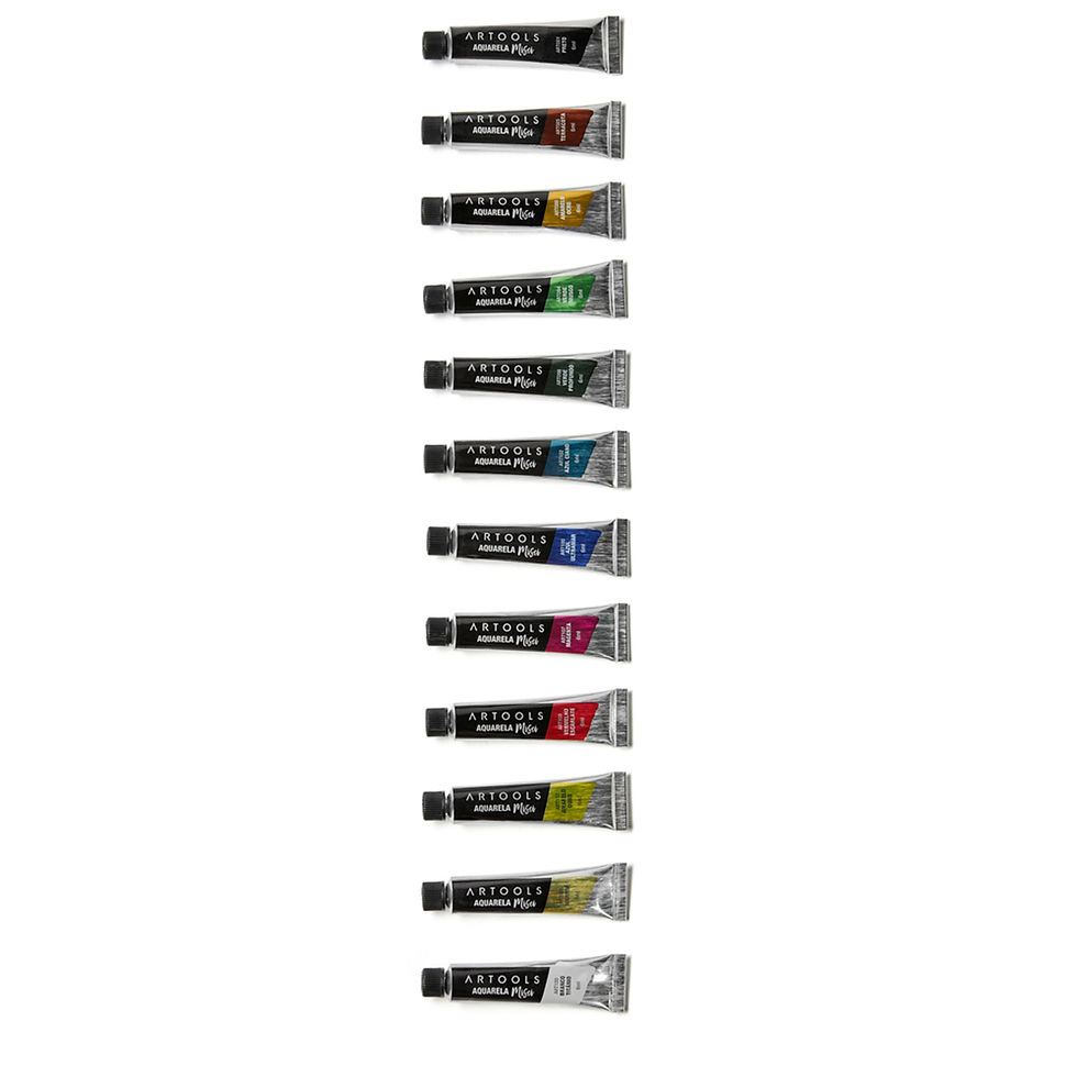 Miniatura: Aquarela Bisnaga Misci 6ML – 12 cores – ARTOOLS