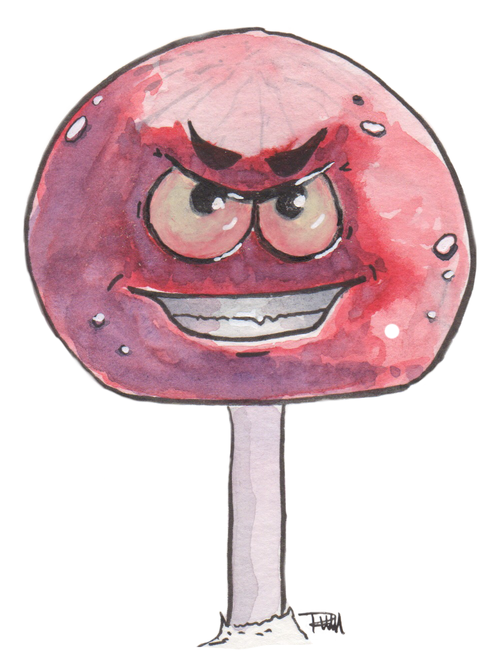 Red Mushroom Sticker