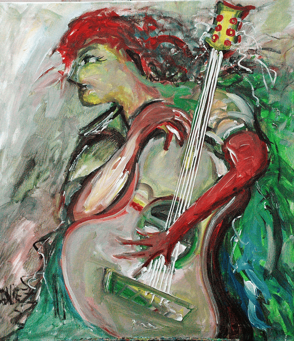 Woman with Guitar