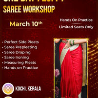One Day Fluffy Saree Draping Workshop – 10th March 2026