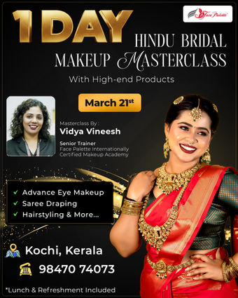Master the Art of Hindu Bridal Makeup – Exclusive One Day Masterclass in Kochi
