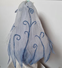 Barbie Doll Character replica outfit - inspired by the Corpse Bride. Lace and silk dress with hand painted veil.