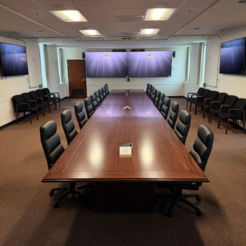 Khaya mahogany conference table for US Army Cadet Command at Fort Knox, Kentucky