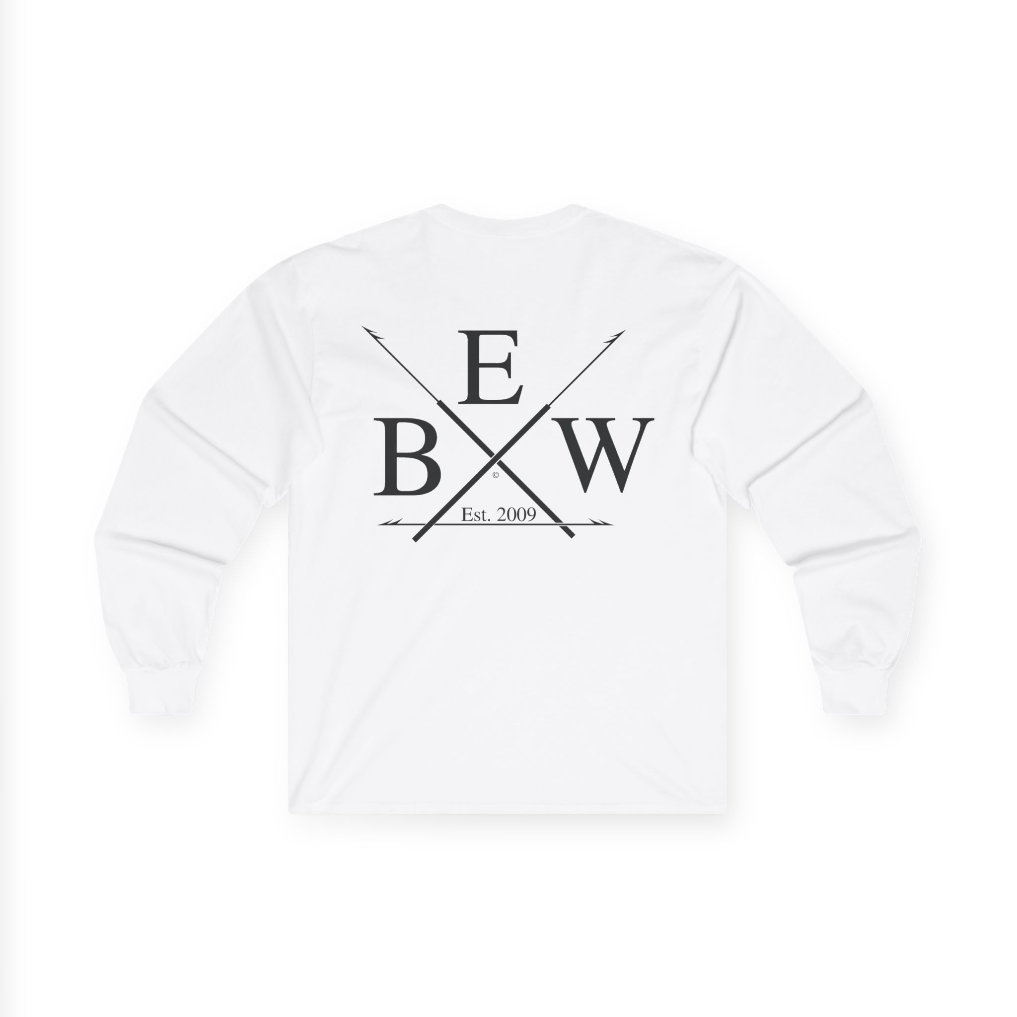 EBW Long Sleeve Cotton Shirt - Crossed Harpoons Black
