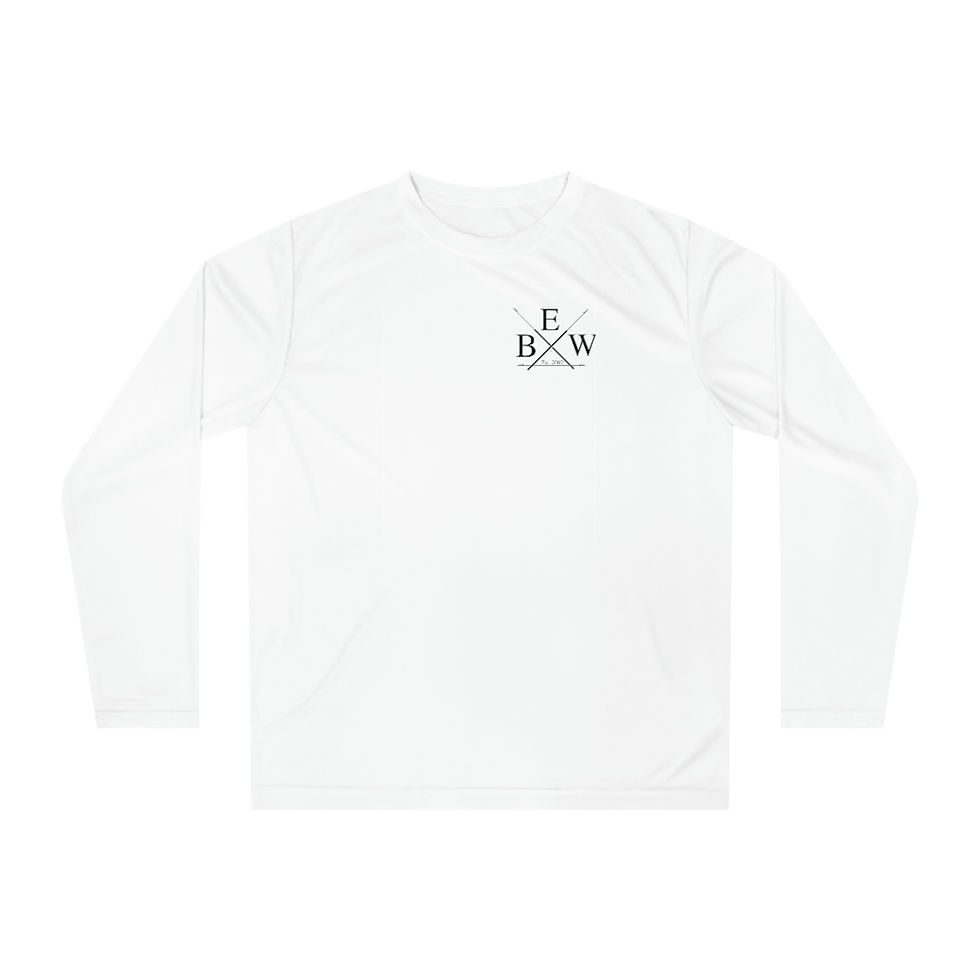 Thumbnail: EBW Long Sleeve Dry Wick - Black - Crossed Harpoons Front - Outrage Back