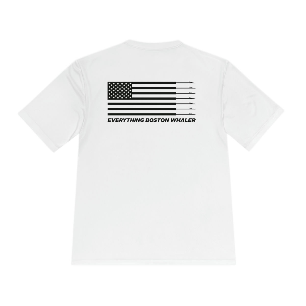 EBW Short Sleeve DryWick Black-Harpoons Front-Flag Back