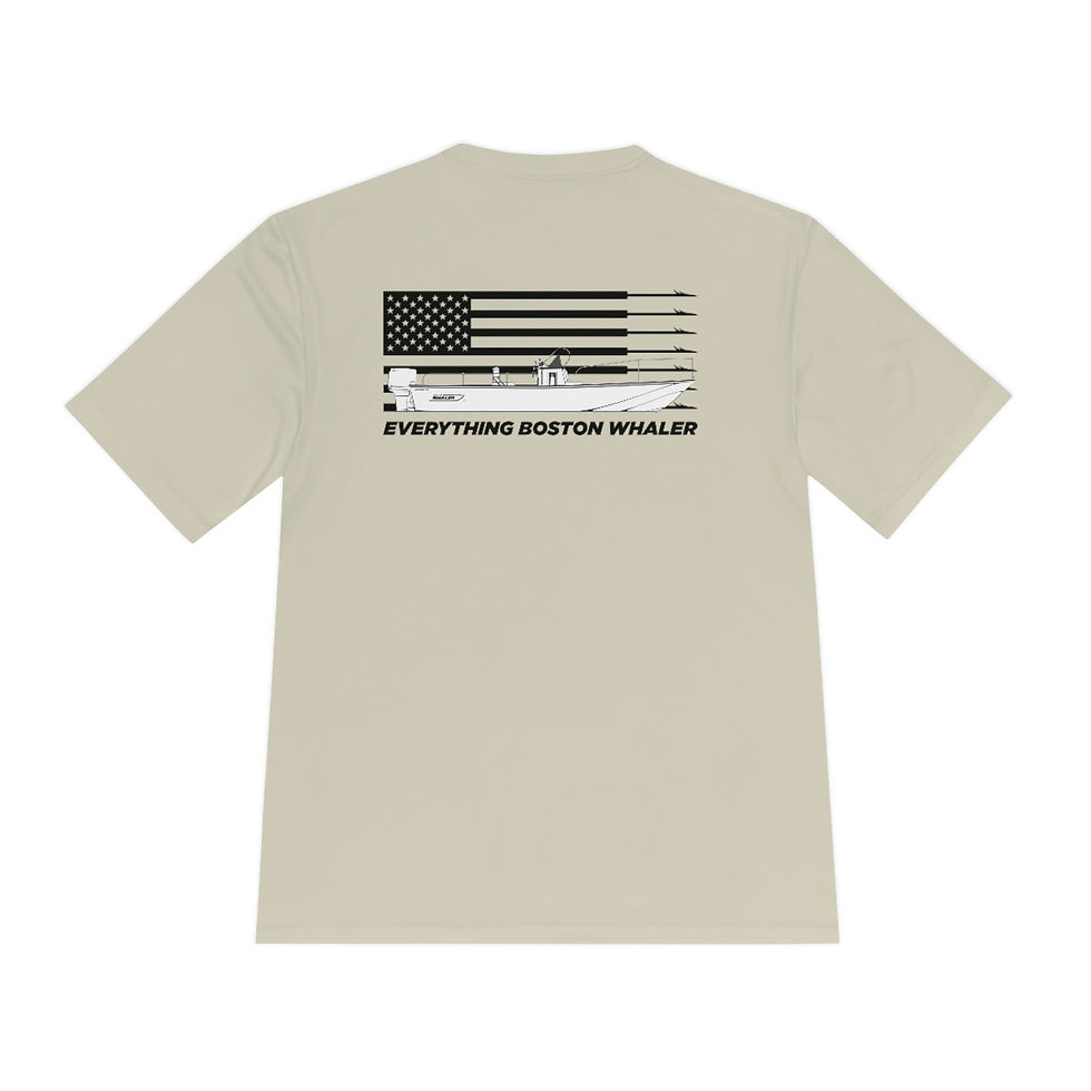Thumbnail: EBW Short Sleeve DryWick Montauk Design Back -Black-Harpoons Front