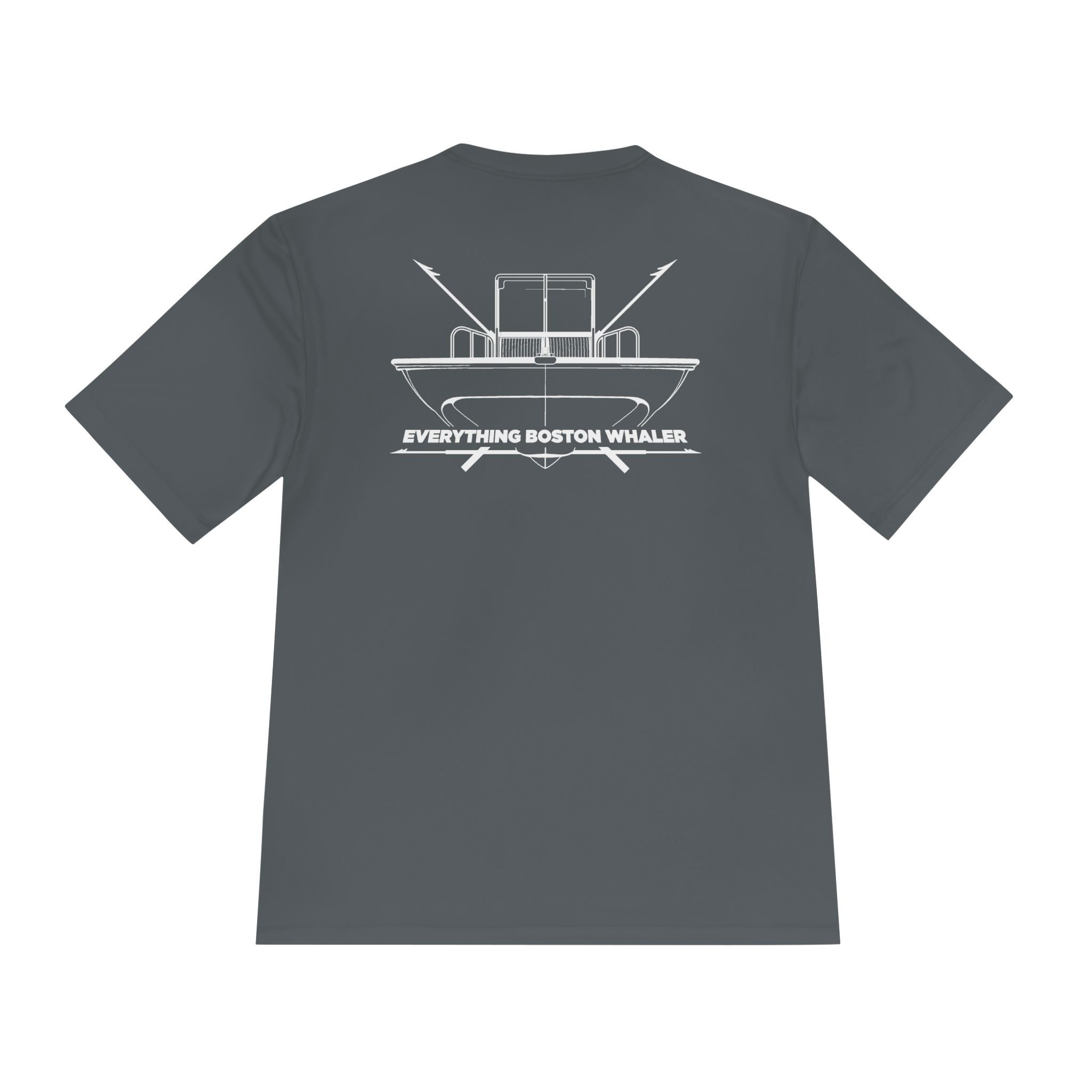 EBW Short Sleeve Dry Wick Shirt - Crossed Harpoons White