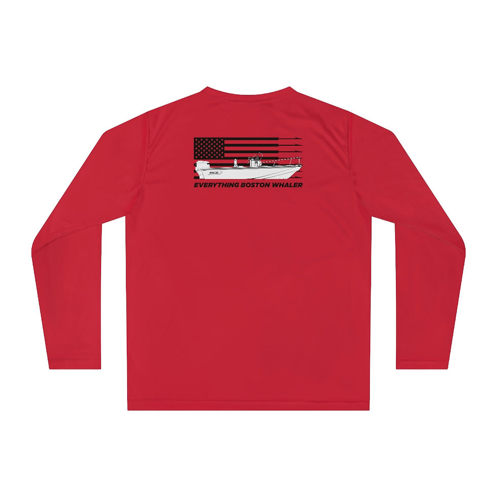Thumbnail: EBW Long Sleeve Dry Wick - Black - Crossed Harpoons Front - Outrage Back
