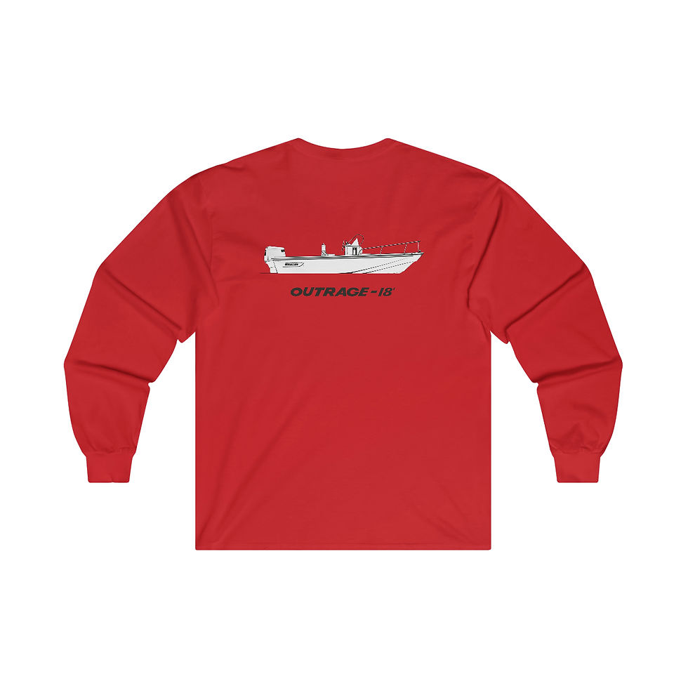 Thumbnail: Cotton Long Sleeve EBW Crossed Harpoons Front / 18 Outrage Back