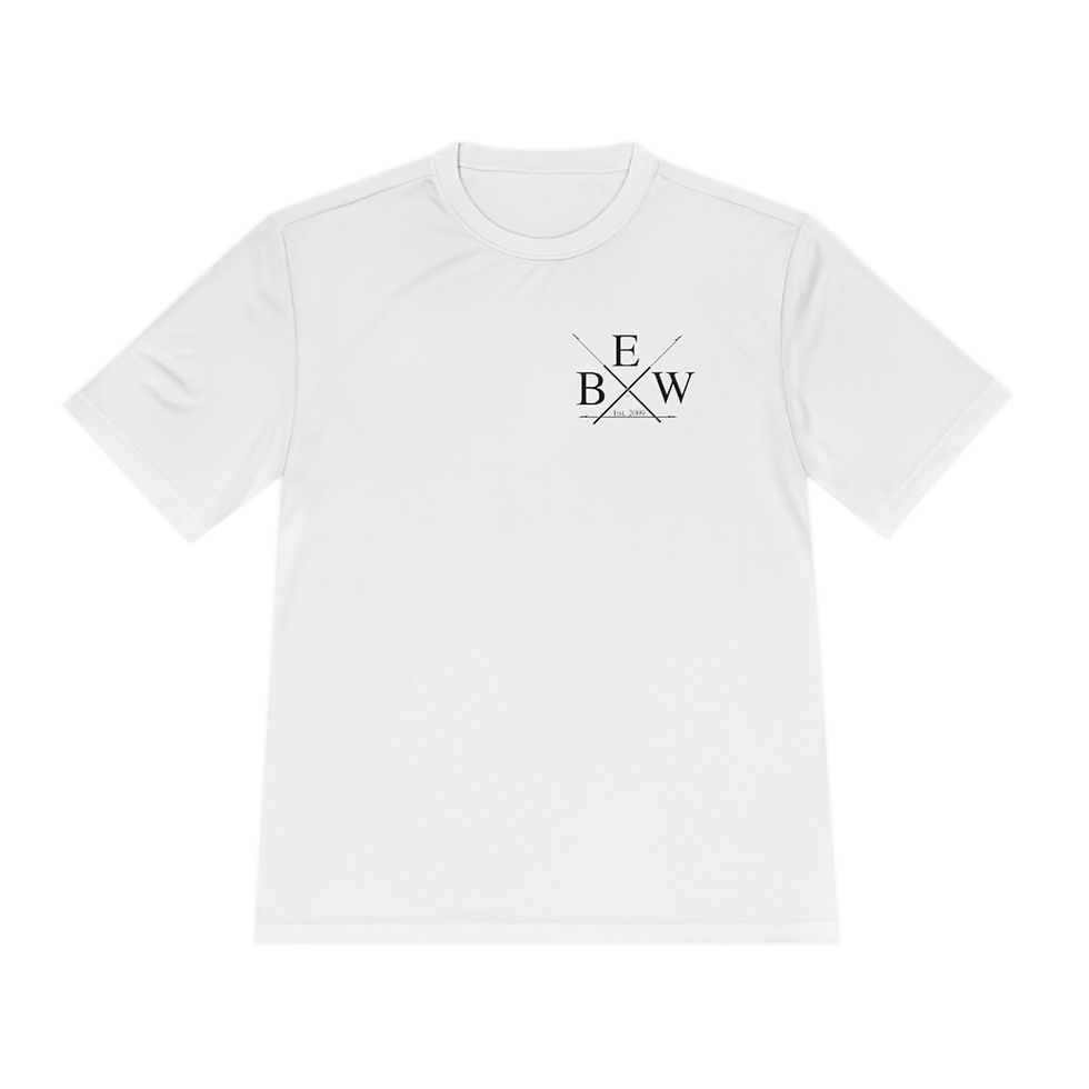 Thumbnail: EBW Short Sleeve DryWick Black-Harpoons Front / 22 outrage Whaler Drive Back