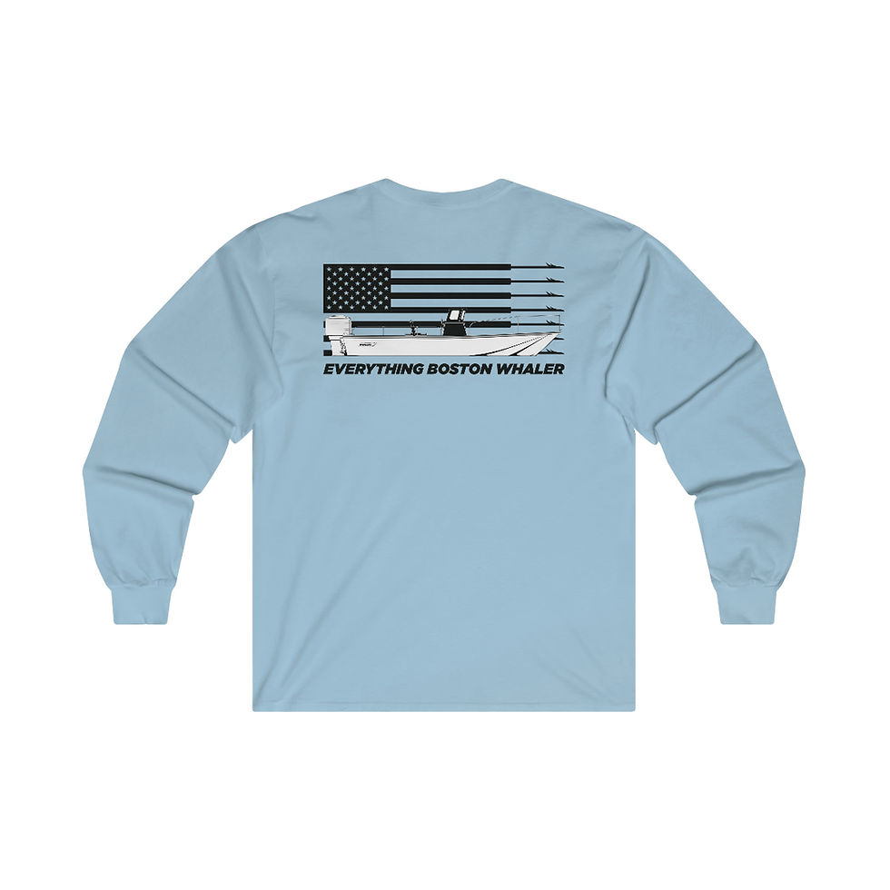Thumbnail: Cotton Long Sleeve EBW Crossed Harpoons Front / Sakonnet Flag Back