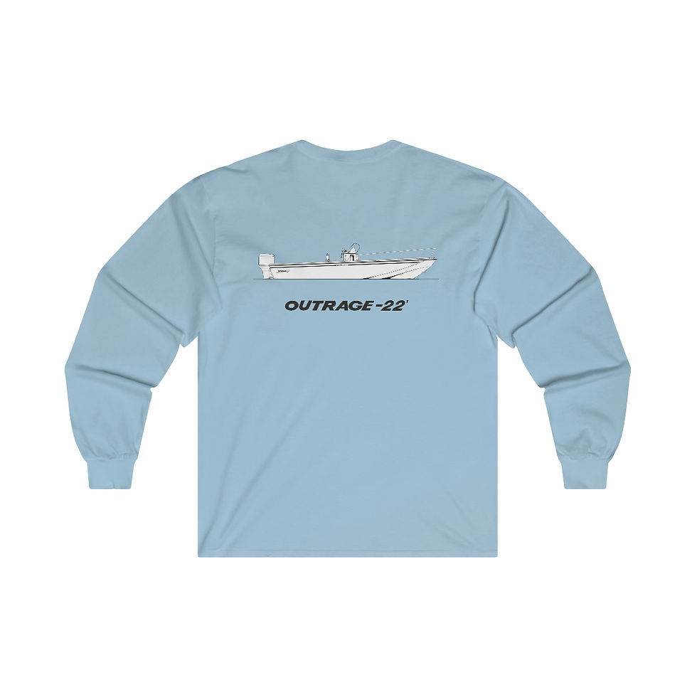Thumbnail: Cotton Long Sleeve EBW Crossed Harpoons Front / 22 Outrage Back