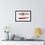 Thumbnail: CUSTOM - DONZI Red Side Profile and Top View - Framed Print