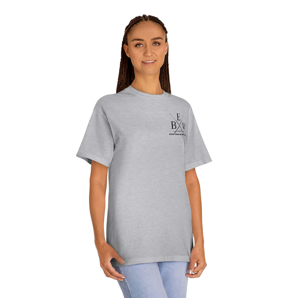 Thumbnail: EBW Cotton Shirt Black Crossed Harpoons Front and Back