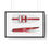 Thumbnail: CUSTOM - DONZI Red Side Profile and Top View - Framed Print
