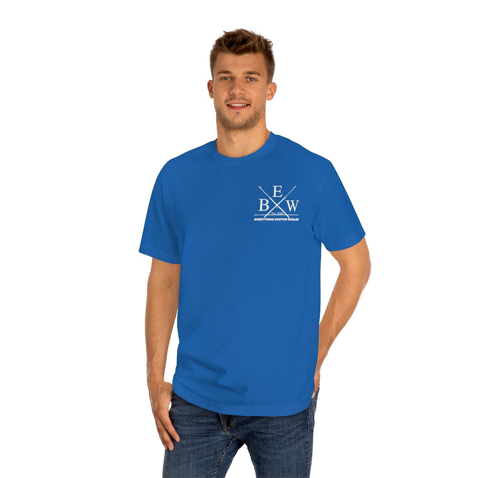 Thumbnail: EBW Cotton Shirt White Crossed Harpoons Front and Flag Back