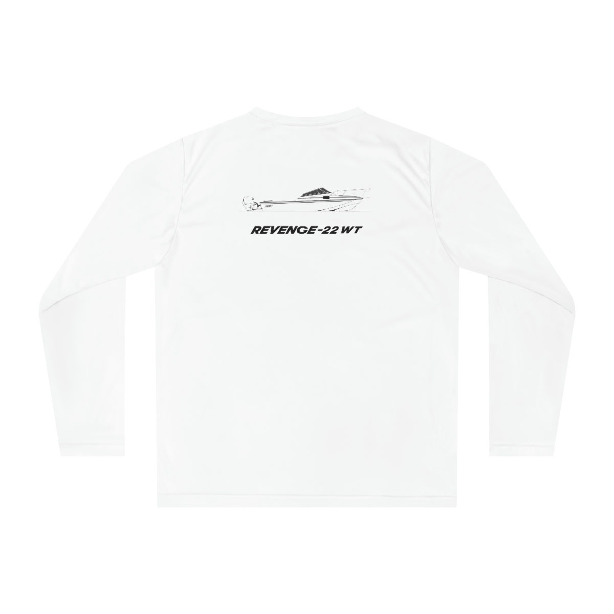 EBW Long Sleeve Dry Wick/Crossed Harpoons Front/22 Revenge WT Whaler Drive Back