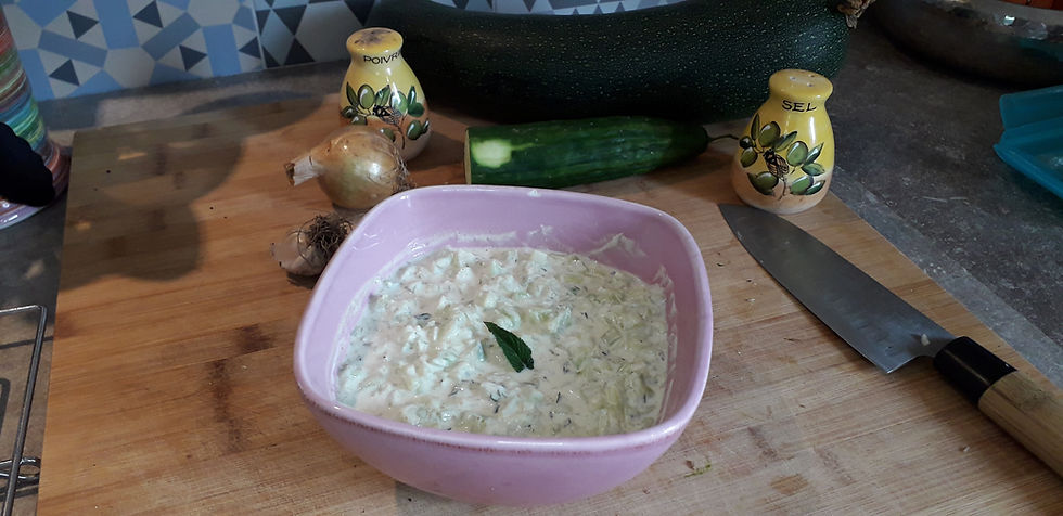 raïta de concombre