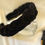 Thumbnail: Velvet Hairband - Midnight
