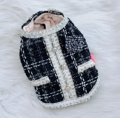 Thumbnail: Paws & Pearls Luxe Parisian Tweed Pet Jacket
