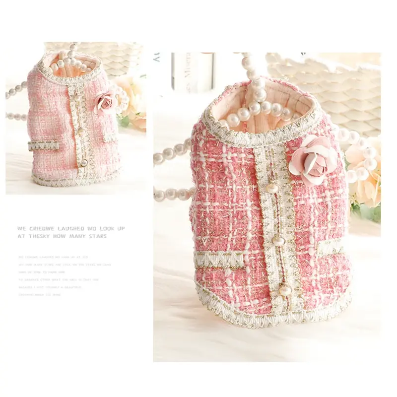 Thumbnail: Paws & Pearls Luxe Parisian Tweed Pet Jacket