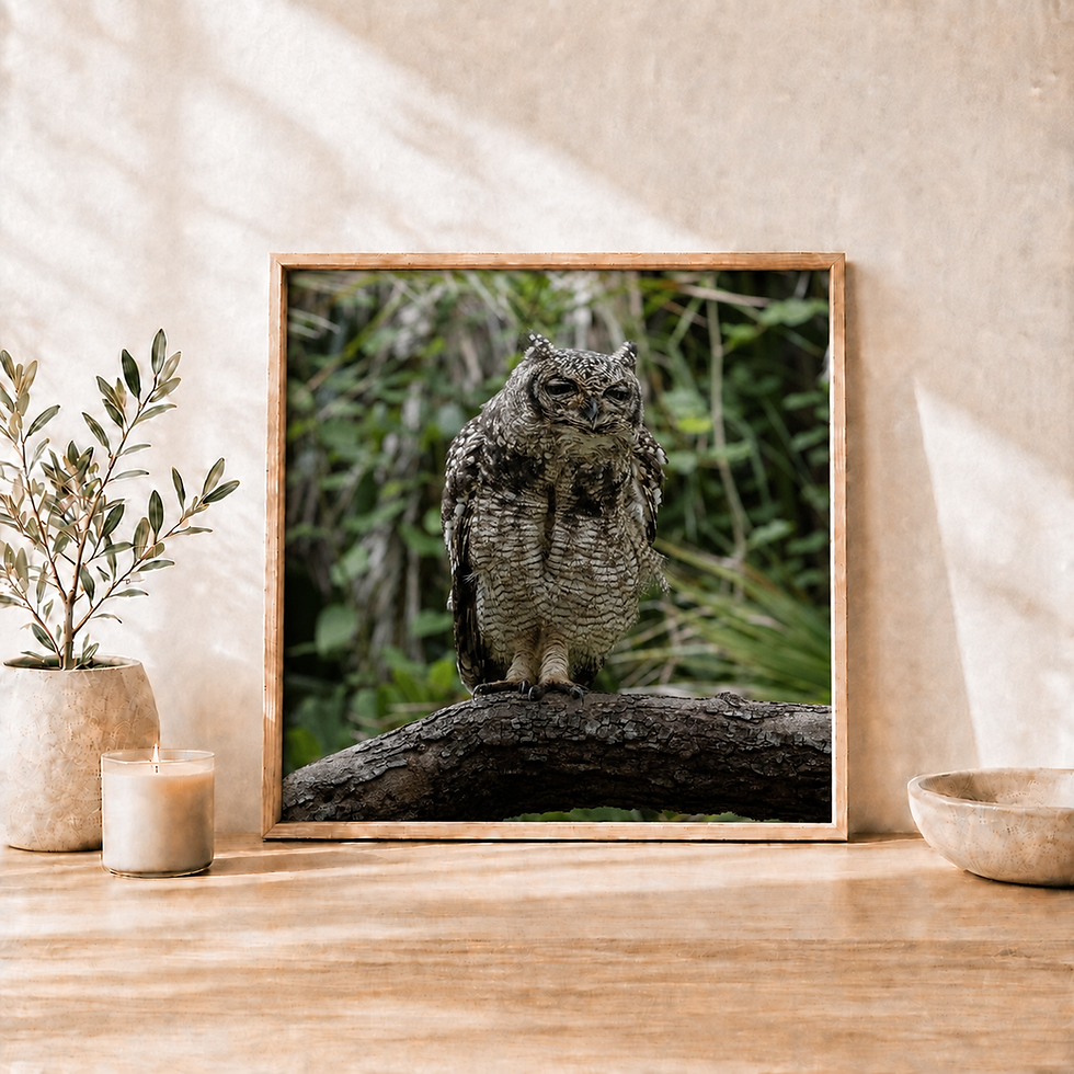 Thumbnail: Owl — Curated Square Photo Rag Print