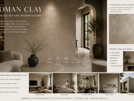 Roman Clay: The Modern Finish Bringing Texture, Warmth, and Luxury Into Today’s Homes