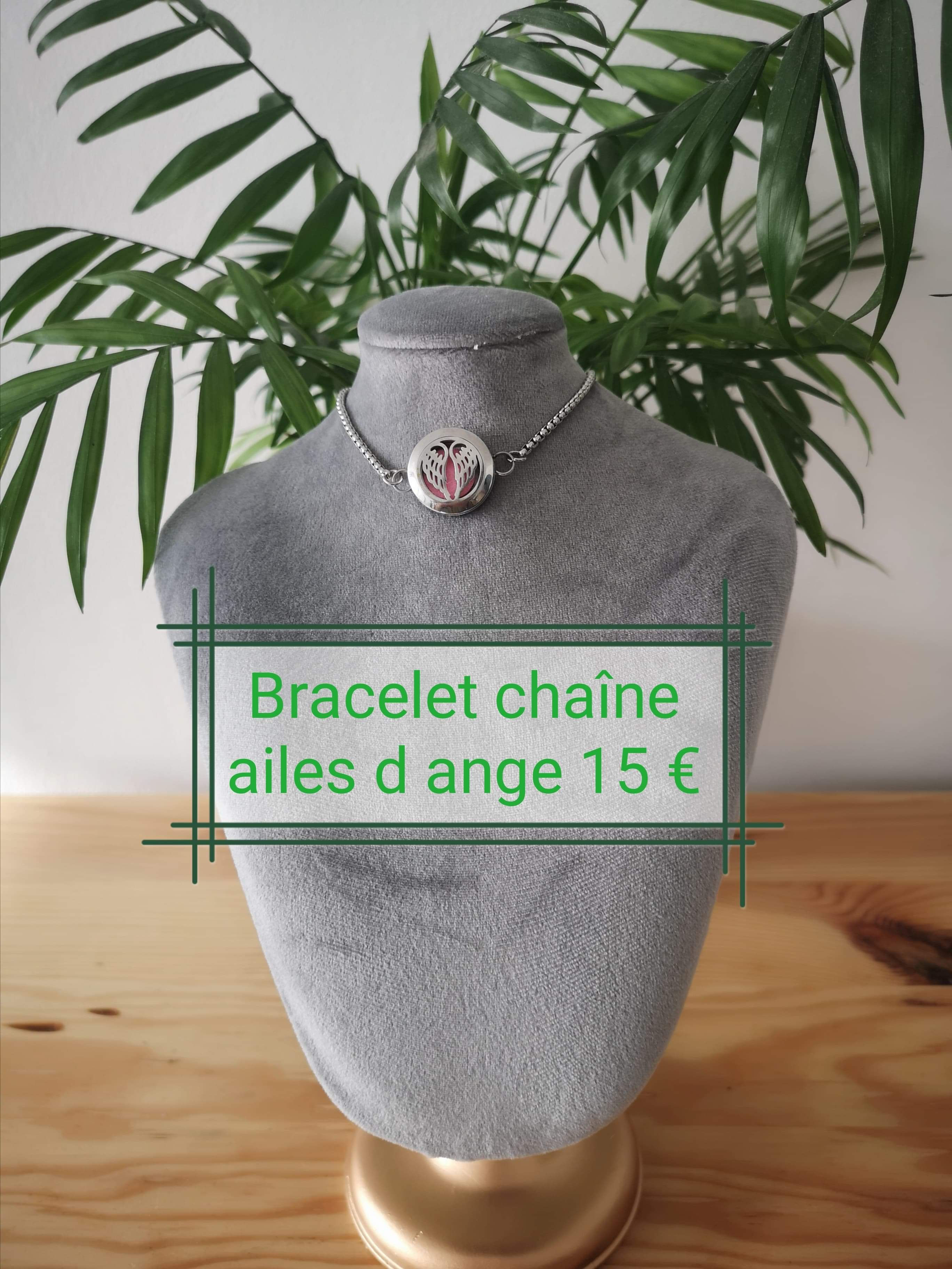 Bracelet chaîne ailes d'ange 