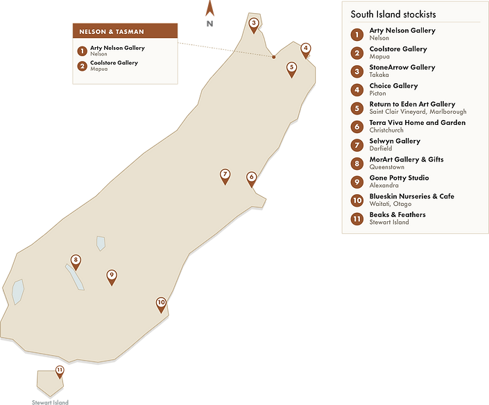 South Island Map NZ