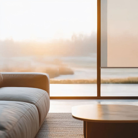 Living room sunscreen roller blinds
