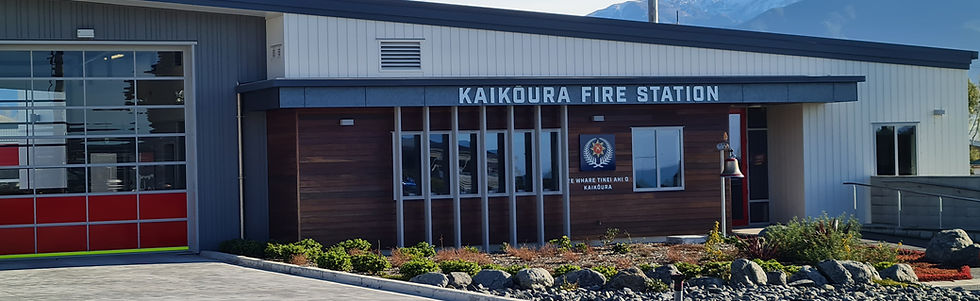 repainted fire station Kaikoura