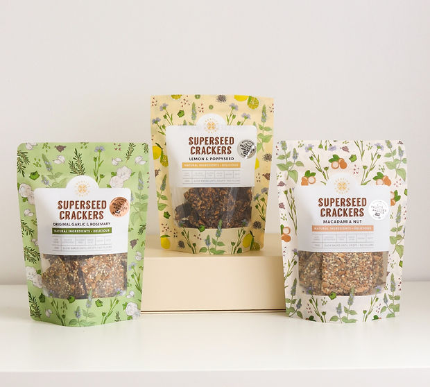 Superseed Crackers Packaging