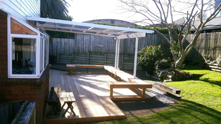 Mono Pitch over decking