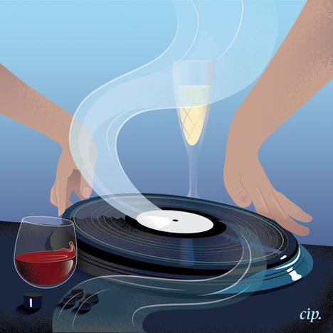 record illustration
