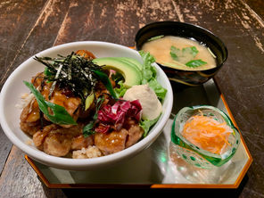 ◆京都店◆『ベジミート唐揚げの照り焼き丼＆お味噌汁』