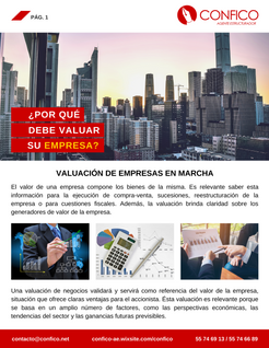 ¿POR QUÉ DEBE VALUAR SU EMPRESA?