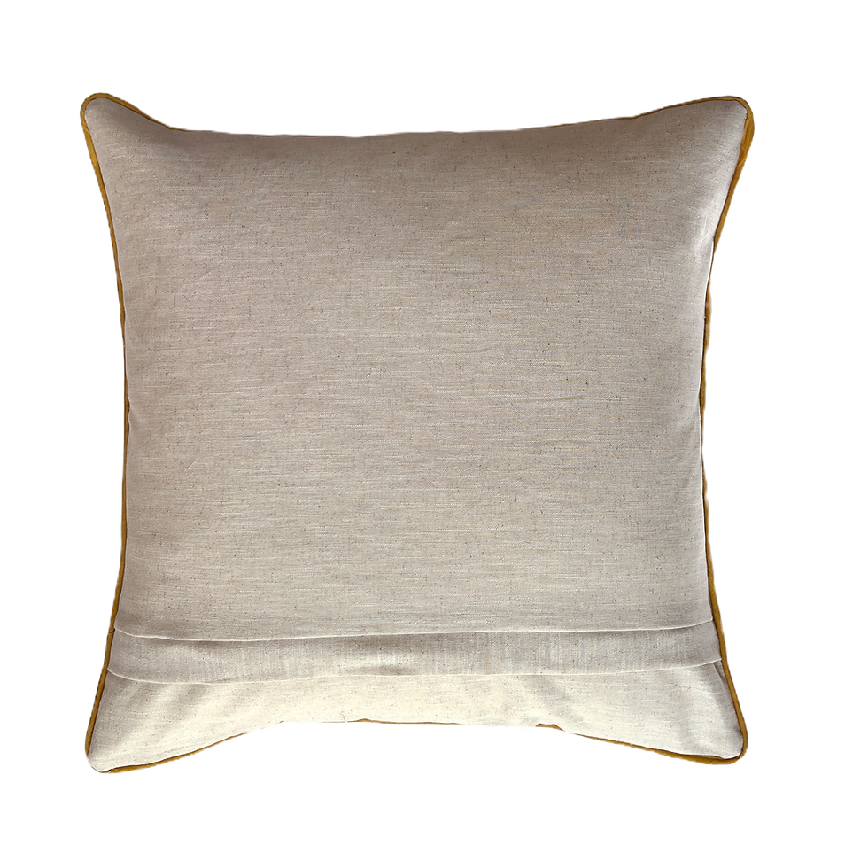 Thumbnail: hydrangea cushion sleeve, ochre
