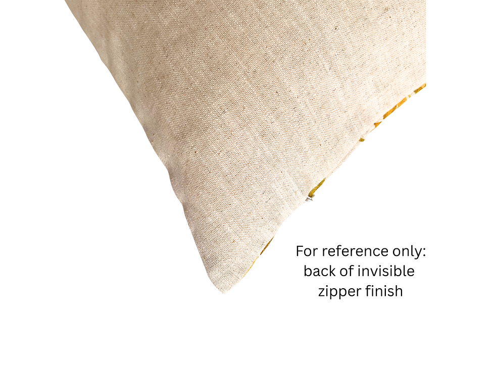 Thumbnail: hydrangea cushion sleeve, ochre