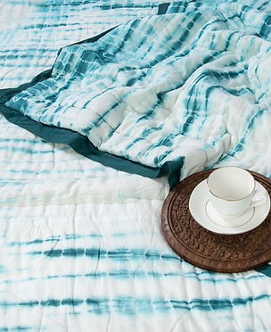 tie dye  handmade soft pure cotton jaipuri  quilt