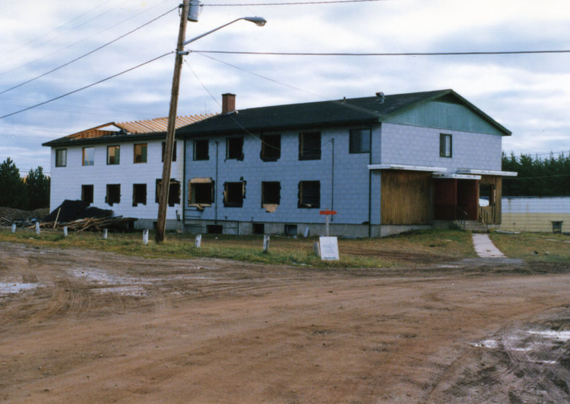 Webb Building demolished. Late October 1986
