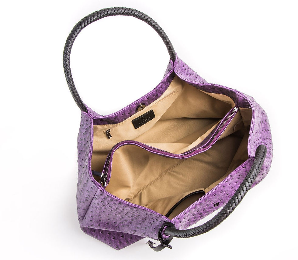 Thumbnail: Naomi - Purple Vegan Leather Tote Bag