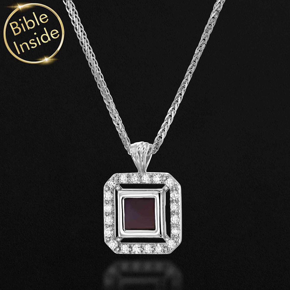 Thumbnail: Christian Necklace With Nano Bible